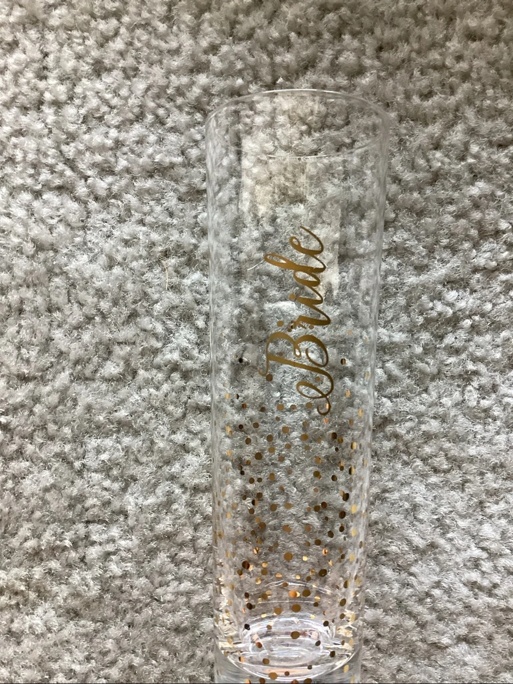 “Bride” & 'Bridesmaid' Champagne Toasting Glasses🥂 with Gold Script